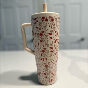 Limited Edition Brü-Mate Era 40 oz tumbler in the Poppy print, Holley Gabrielle